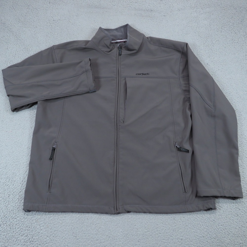Cortech Cascade Softshell Motorcycle Jacket Mens 3XL Grey Wind Rain Riding